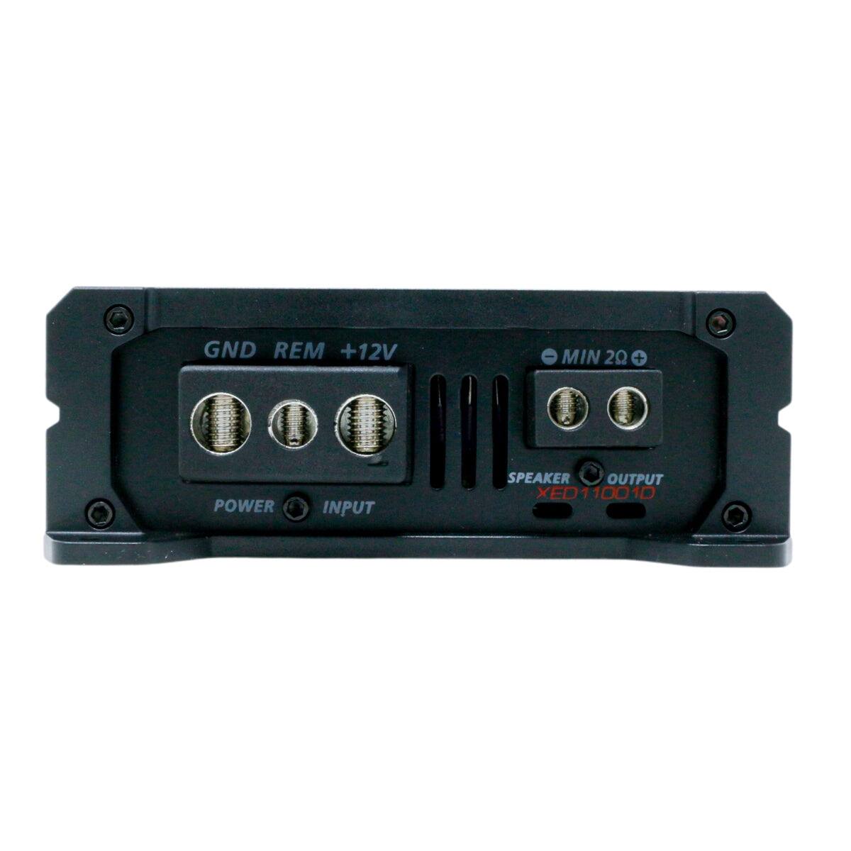 GND REM +12V  
POWER INPUT  
SPEAKER OUTPUT  
XED11001D  
MIN 2Ω