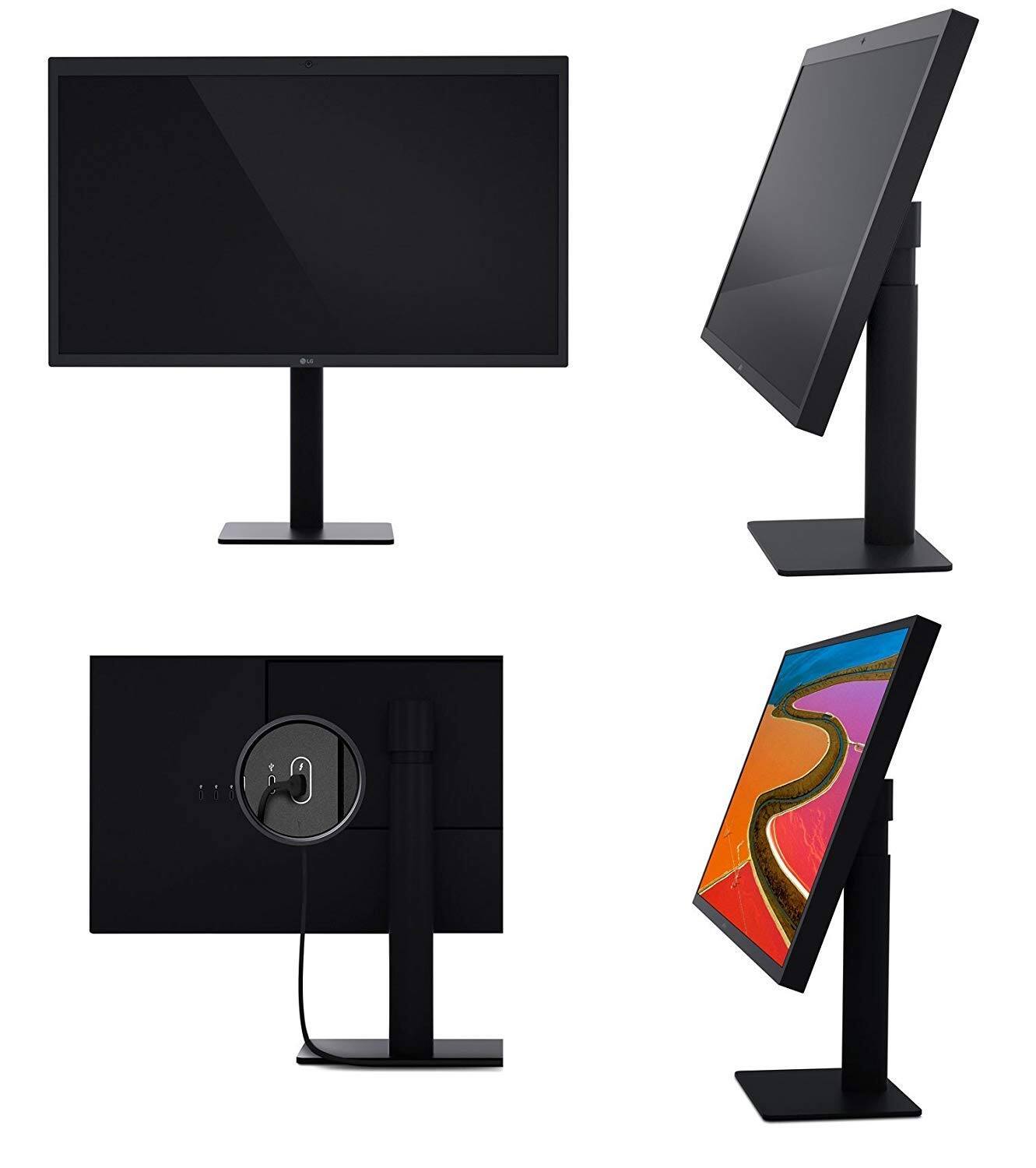 Alt View 5. LG - LG 27" Class Ultrafine 5K IPS LED Monitor (27" Diagonal) + Cleaning Kit + HDMI-to-USB-C Thunderbolt 3 Adapter + 2 Year E - USB-C Thunderbolt to HDMI Kit.