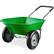 Front. Best Choice Products - Best Choice Products Dual-Wheel Home Wheelbarrow Yard Garden Cart for Lawn, Construction - Bright Green - Bright Green.