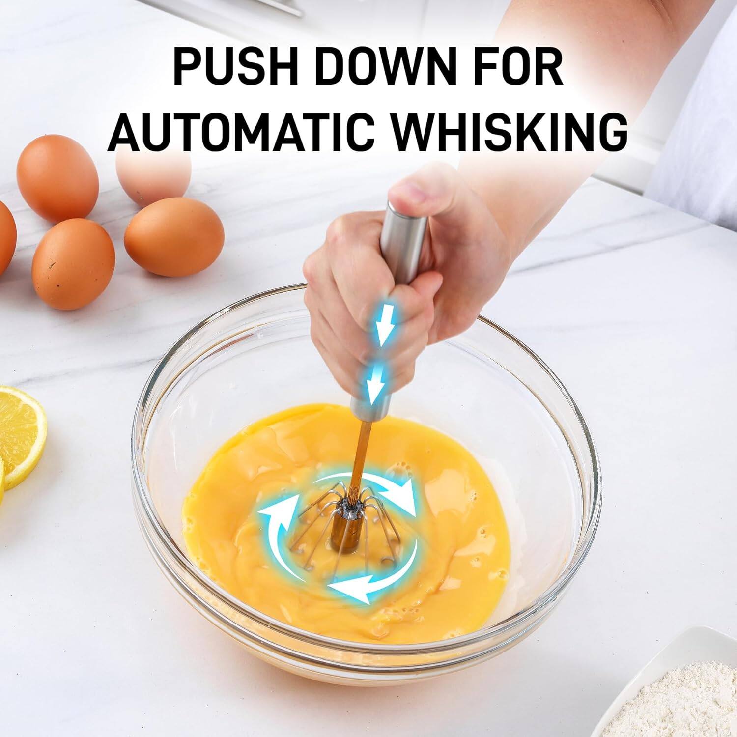 PUSH DOWN FOR AUTOMATIC WHISKING
