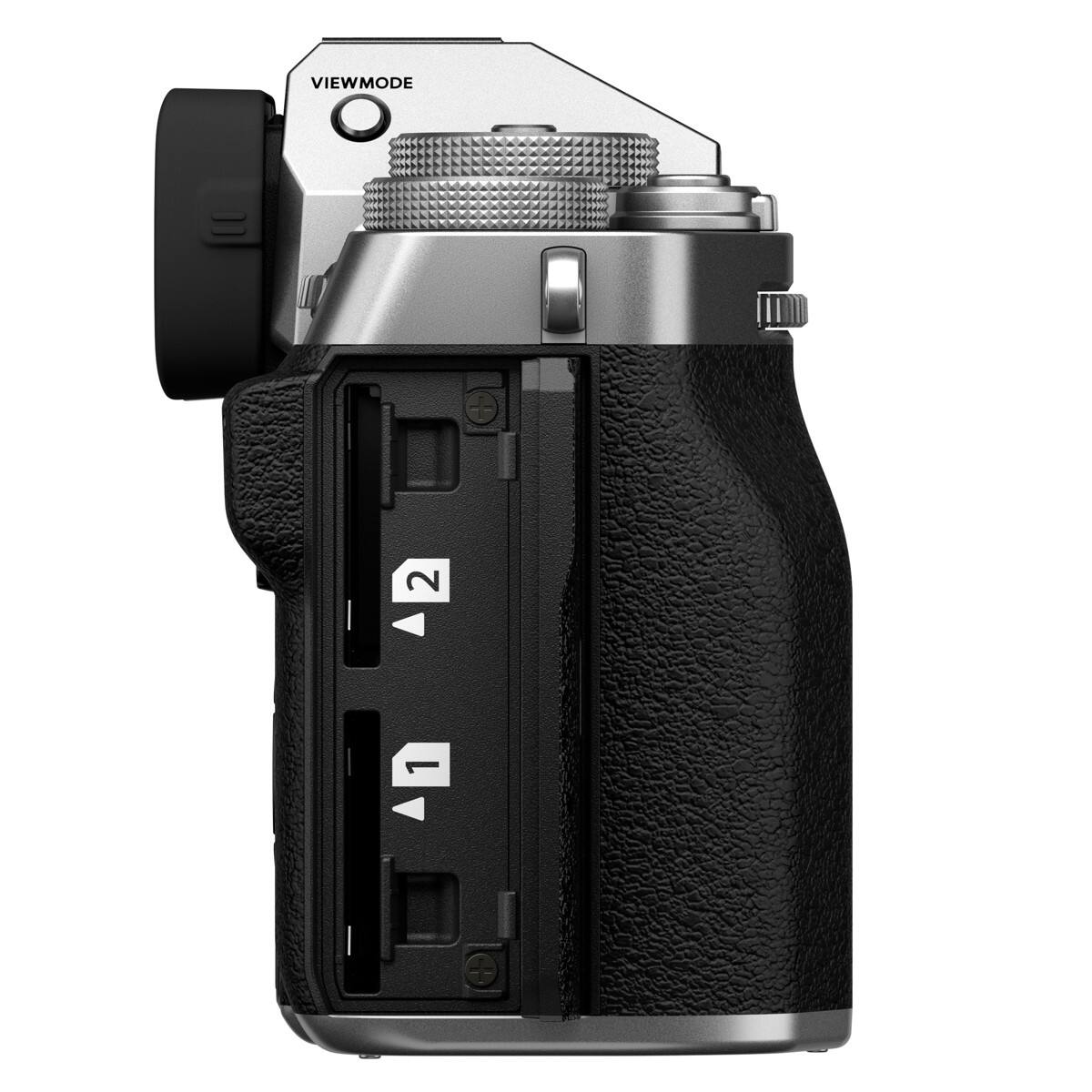 Alt View 7. Fujifilm - Fujifilm X-T5 Mirrorless Camera, Silver.