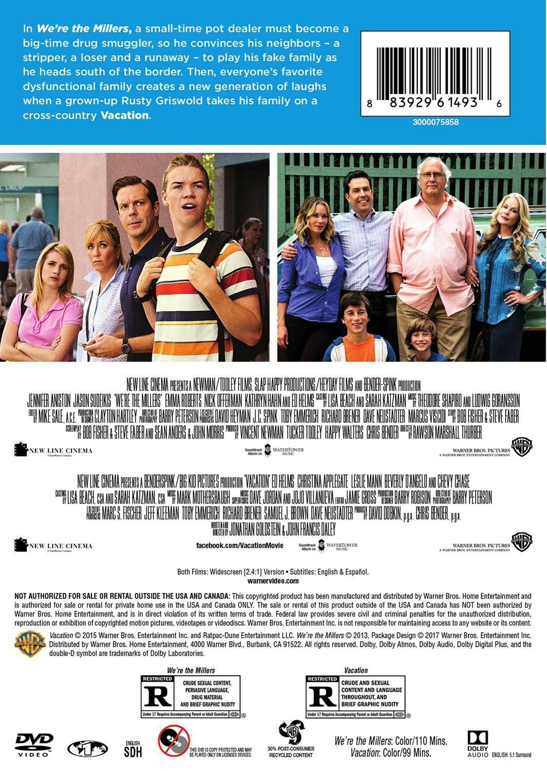 Back. We're the Millers/Vacation (DVD Double Feature) [DVD].