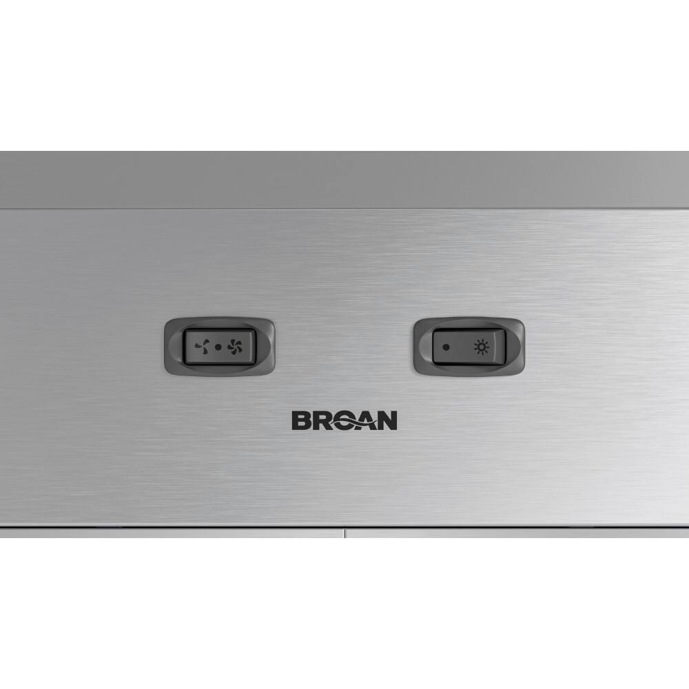 Alt View 7. Broan - Mantra 36-Inch 350 MAX Blower CFM 1.5 Sones Range Hood - Stainless Steel.