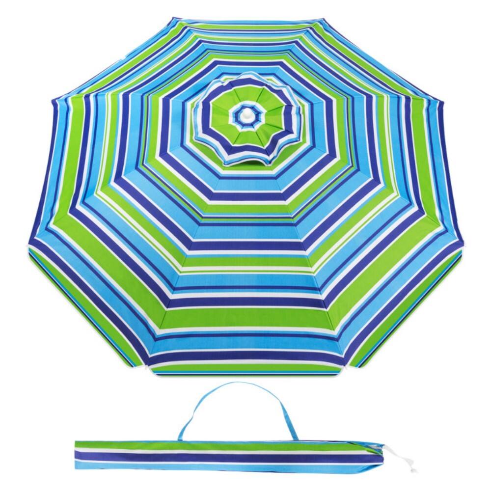 Alt View 3. Mondawe - 6.5 Feet Beach Umbrella with Carry Bag without Weight Base - Green.