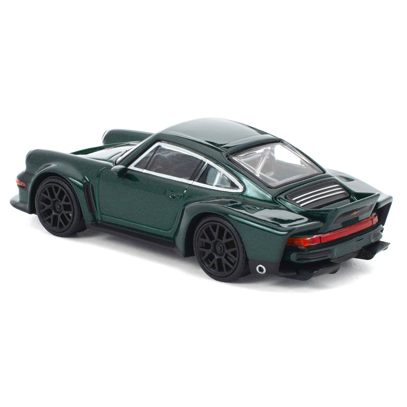 Alt View 4. Pop Race - Singer DLS Turbo Green Metallic 1/64 Diecast Model Car by Pop Race.