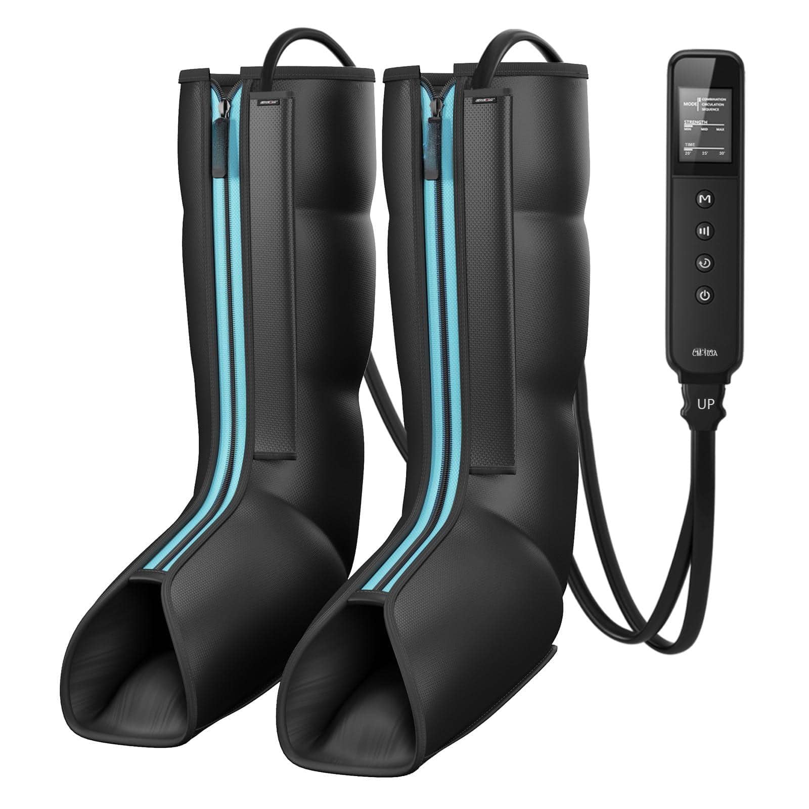 Live At Space - Heated Foot & Leg Massager with Compression, 3 Modes 3 Heat Levels, Gift for Women Men - 642146678400
