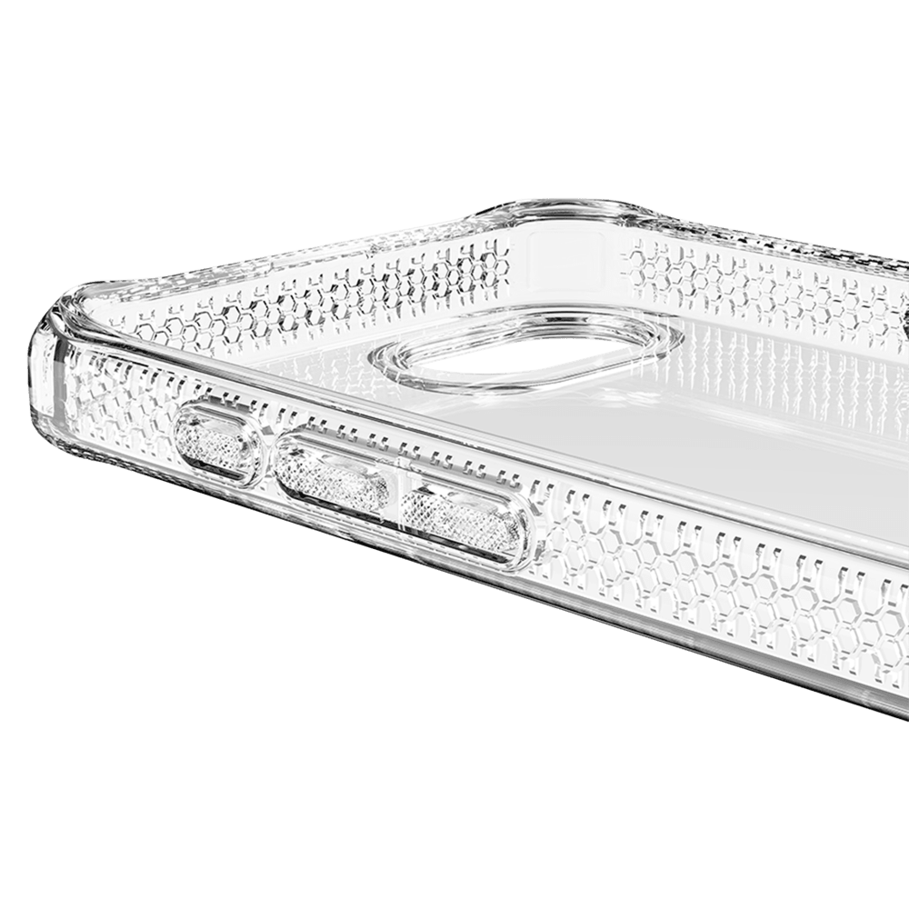 Alt View 6. Itskins - Spectrum_R Clear Case for Apple iPhone 16e / iPhone 15 / iPhone 14 / iPhone 13 - Clear.