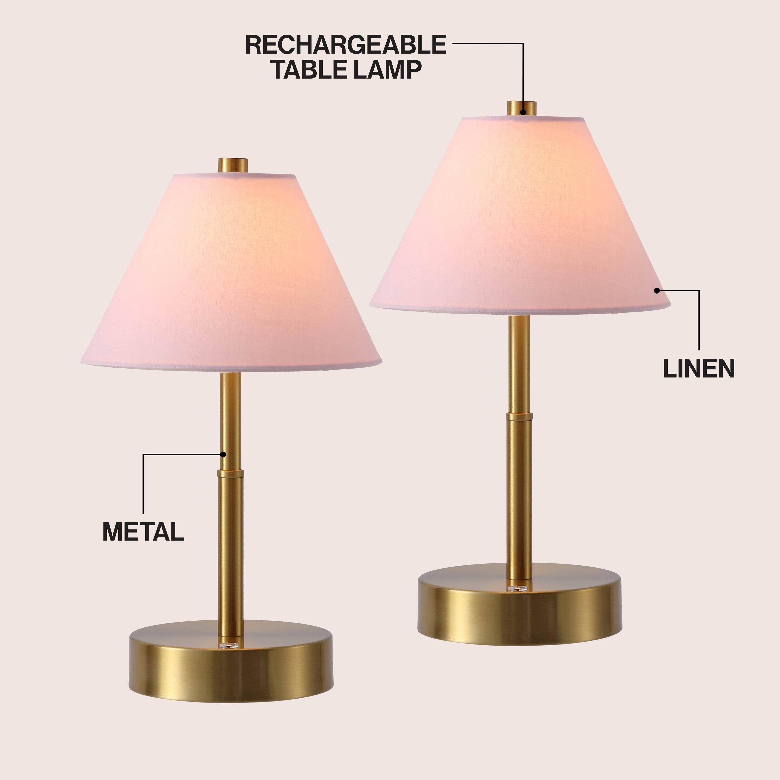 RECHARGEABLE TABLE LAMP  
LINEN  
METAL