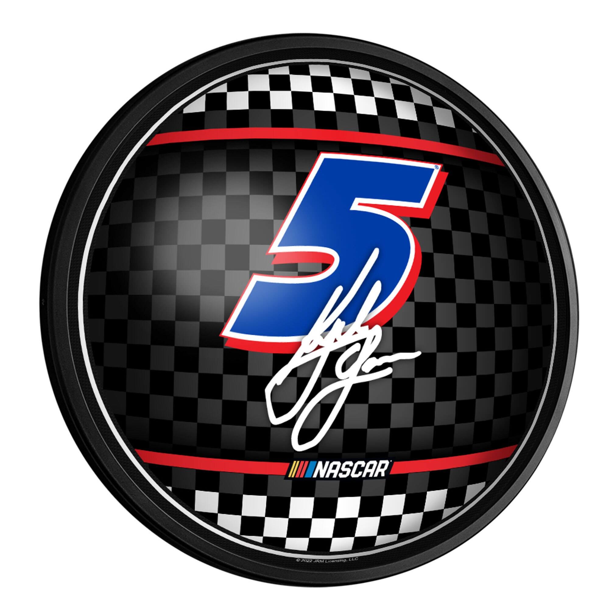 Kyle Larson 18'' Round Slimline Illuminated Wall Sign