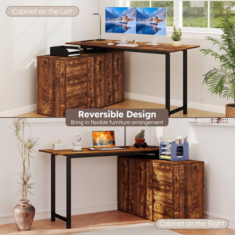 Cabinet on the Left  
Reversible Design  
Bring in flexible furniture arrangement  
Cabinet on the Right