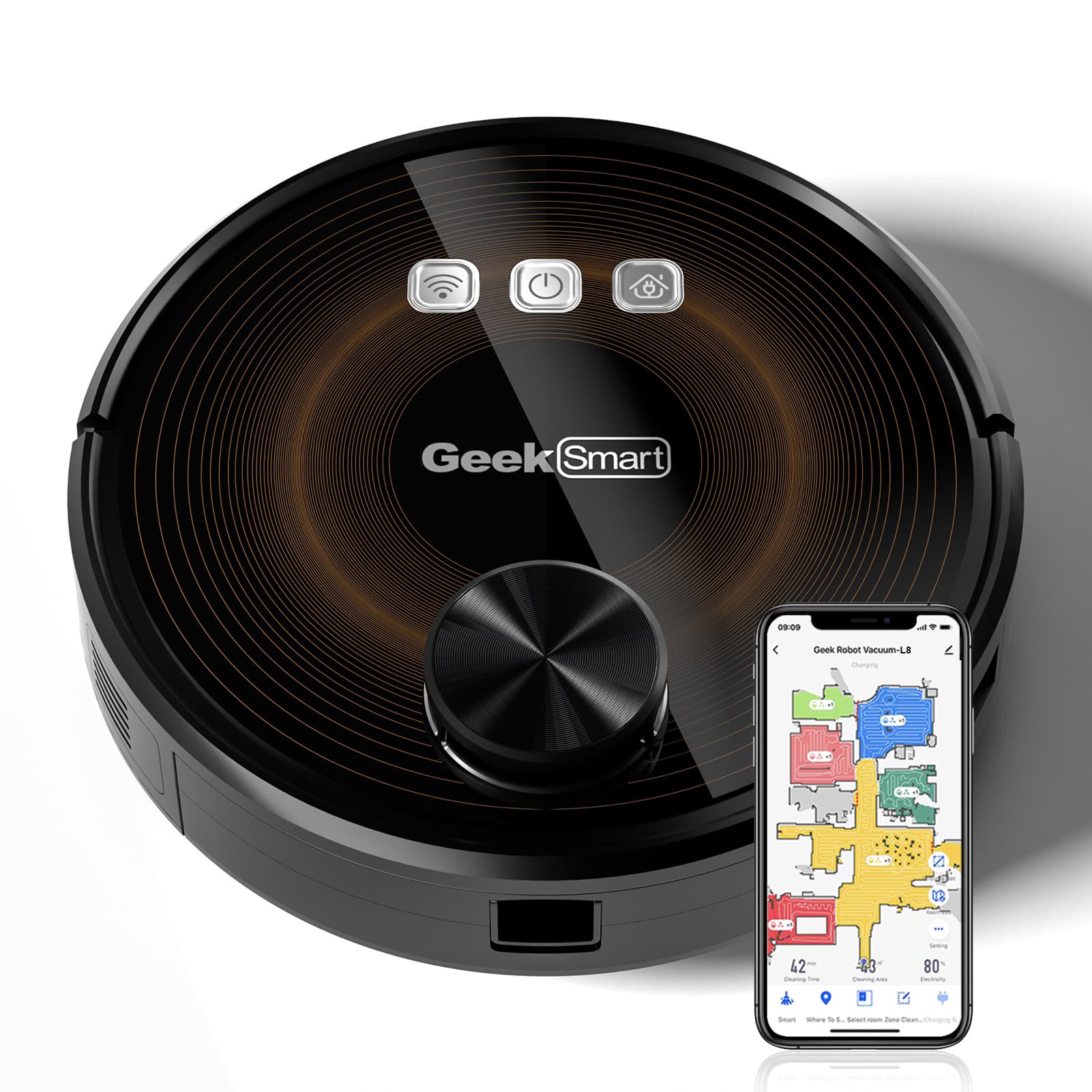 Geek Smart 09:09  
Ceok Eubet Vacuum-L8  
shurging E I 1 12 42 23 80  
C - Pue