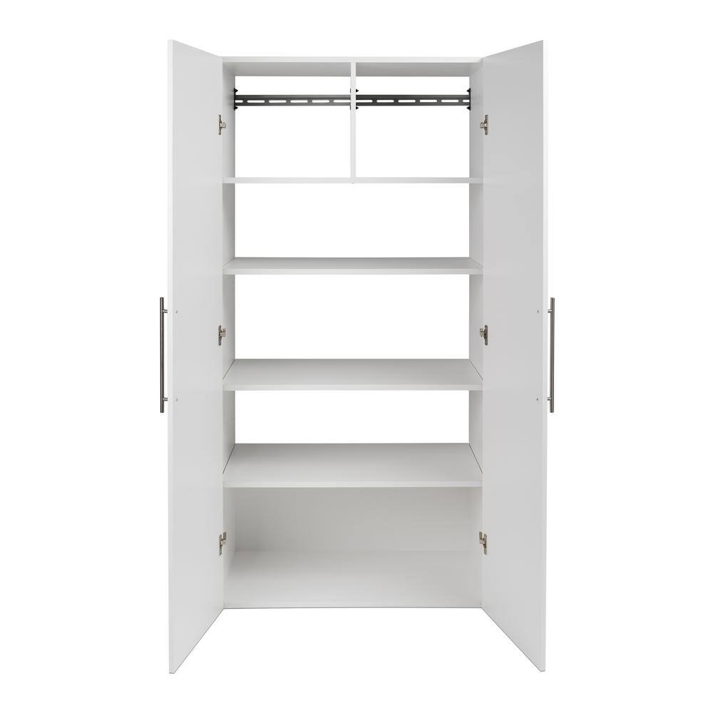 Back. Prepac - HangUps 36" Large Storage Cabinet, White - White.