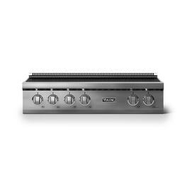 Viking - 36 in. Wide 6 Element Electric Induction Rangetop - Stainless Steel