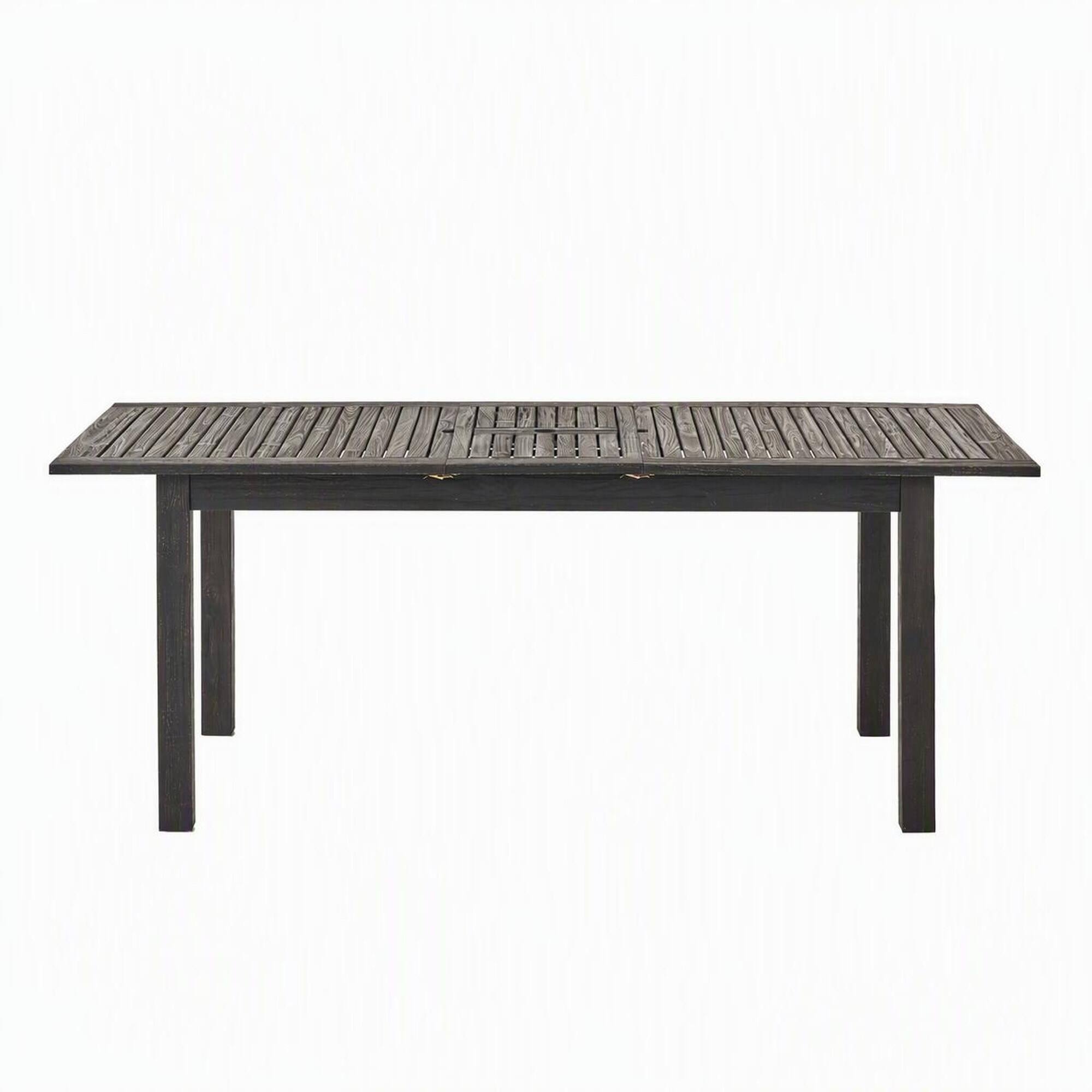 Dark Wood Outdoor Table