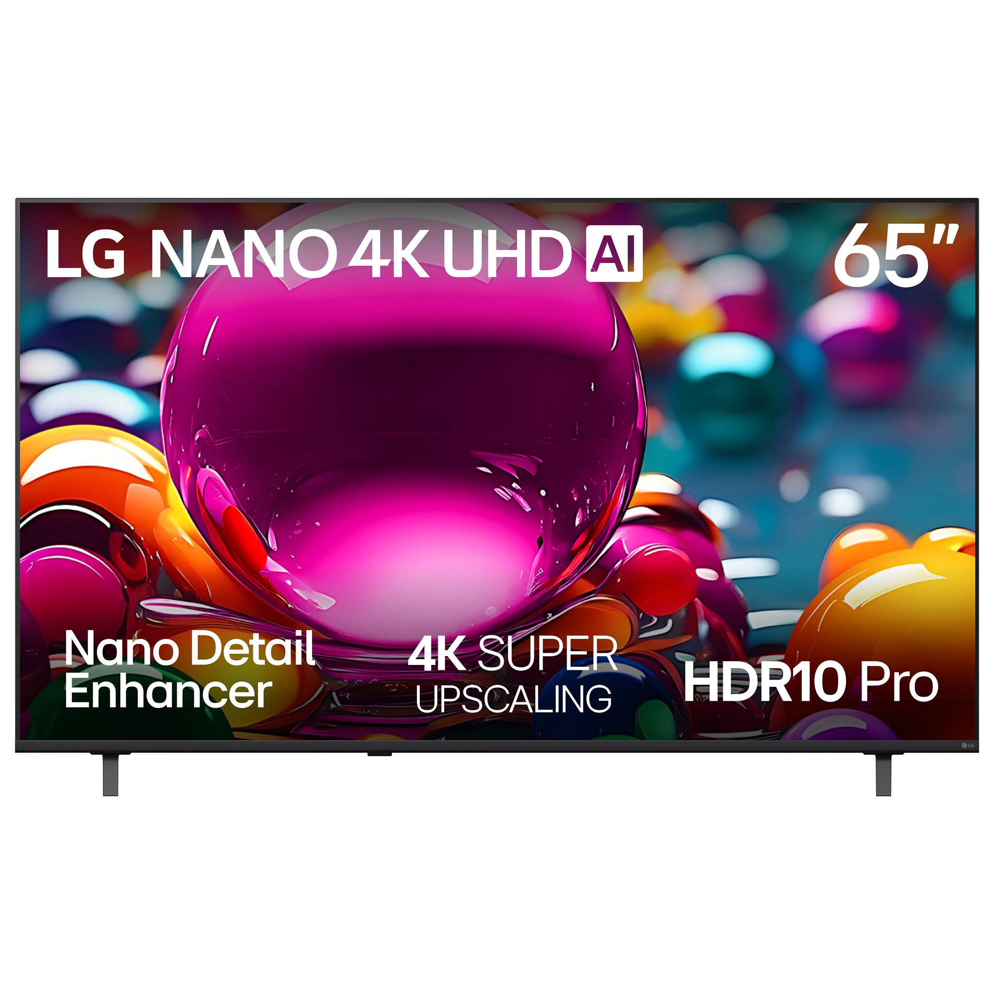 LG NANO 4K UHD AI 65" Nano Detail Enhancer 4K SUPER UPSCALING HDR10 Pro