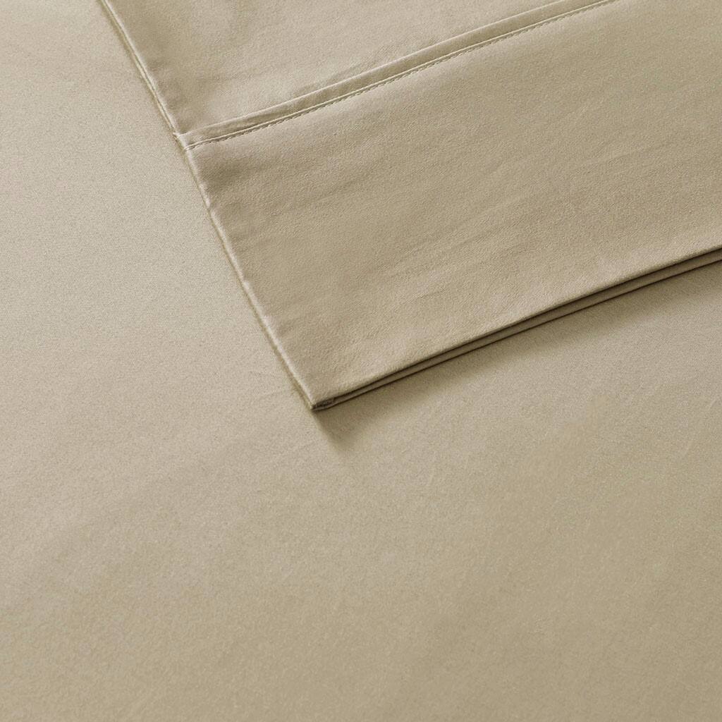 Alt View 5. Gracie Mills - Gracie Mills Elodie 800 Thread Count Sateen Sheet Set - Khaki.