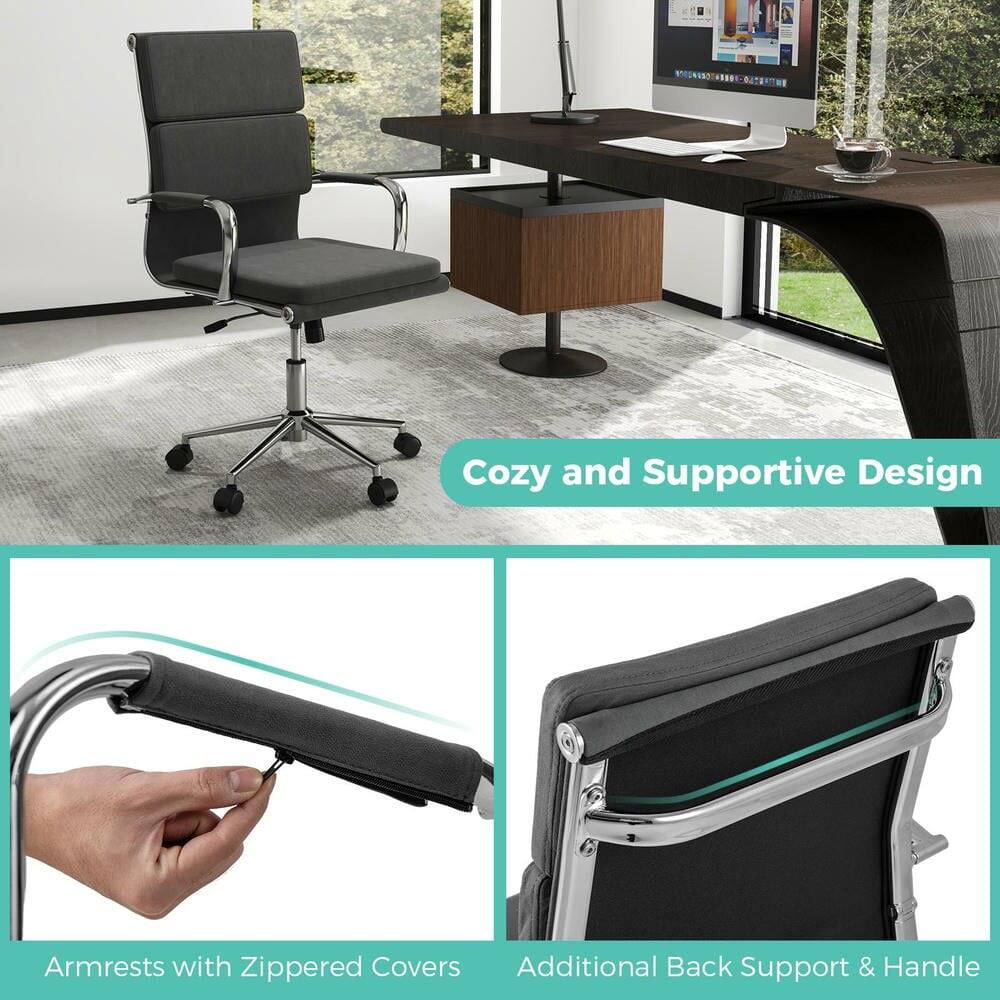 Cozy and Supportive Design

Armrests with Zippered Covers

Additional Back Support & Handle