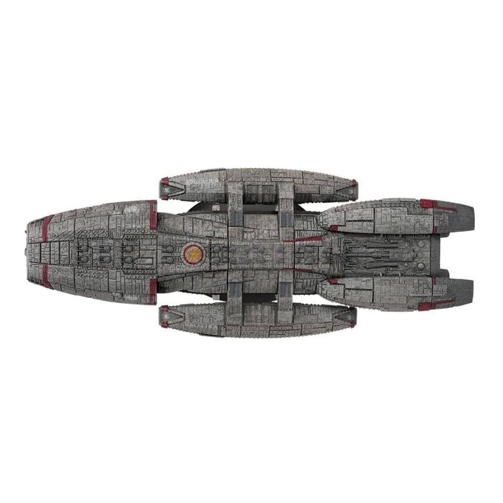 Alt View 2. Eaglemoss - Eaglemoss Battlestar Galactica Ship Replica | Galactica (Blood and Chrome) - Gray.