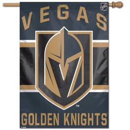 WinCraft - Vegas Golden Knights 28" x 40" Wordmark Single-Sided Vertical Banner - Multicolor