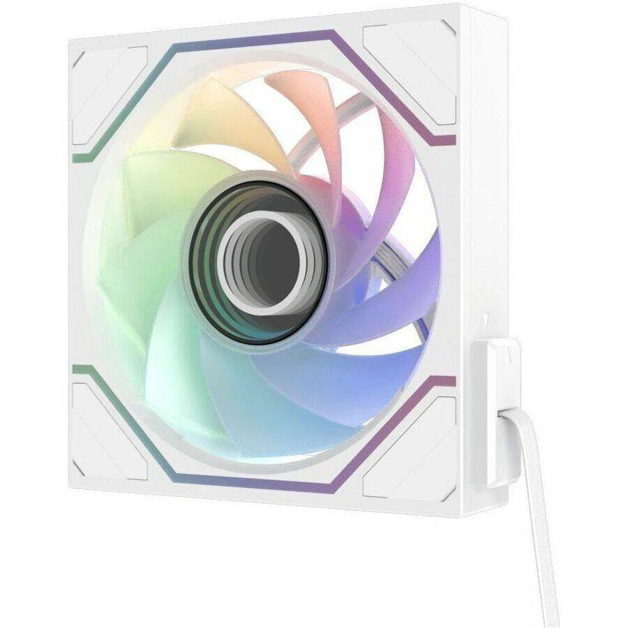 Alt View 3. Thermaltake - SWAFAN 120 EX INFINITY ARGB Sync PC Cooling Fan - White.