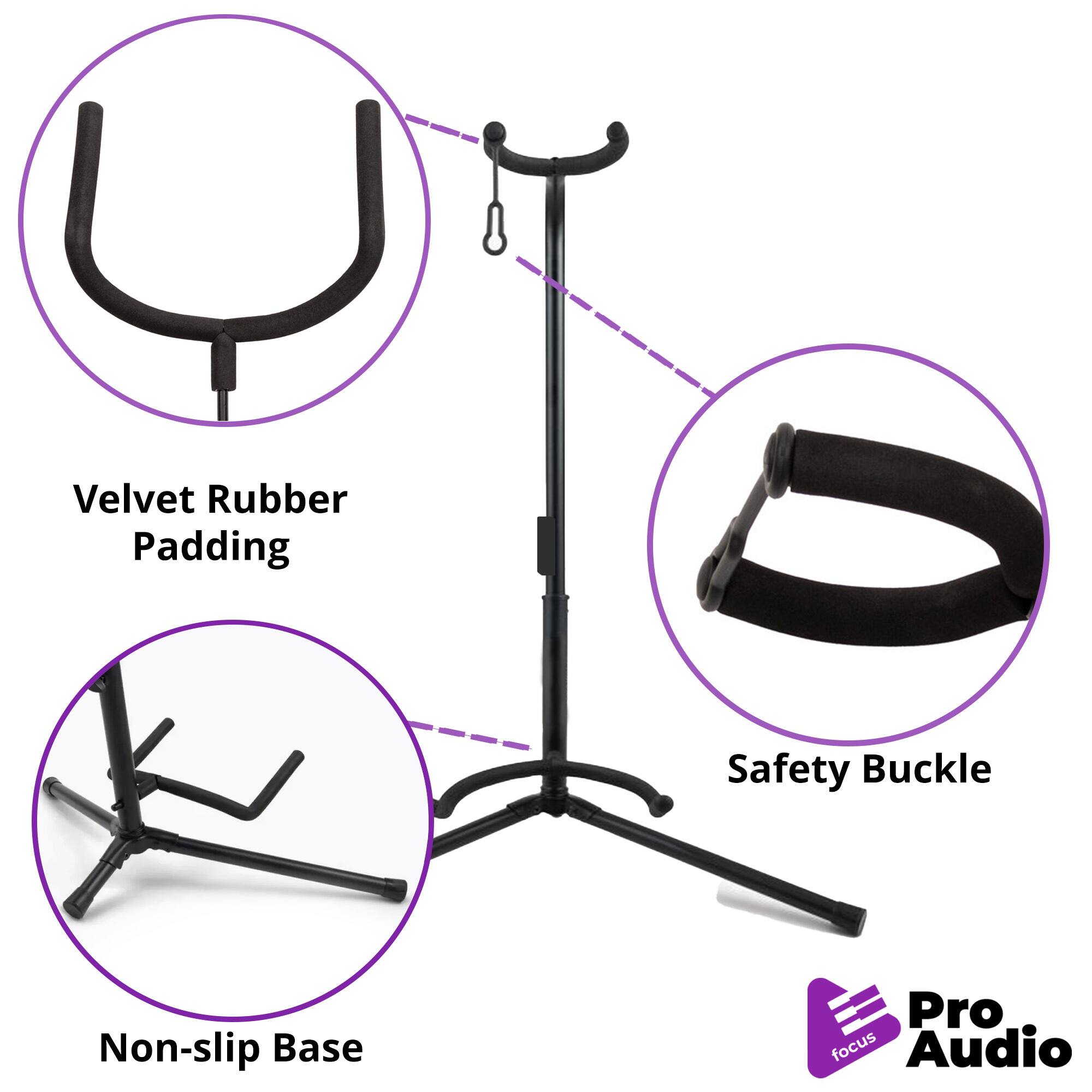 Velvet Rubber Padding  
Safety Buckle  
Non-slip Base  
Pro Audio