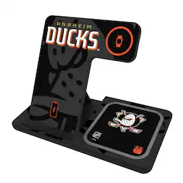 Keyscaper - Anaheim Ducks 3-In-1 Wireless Charger - Multicolor