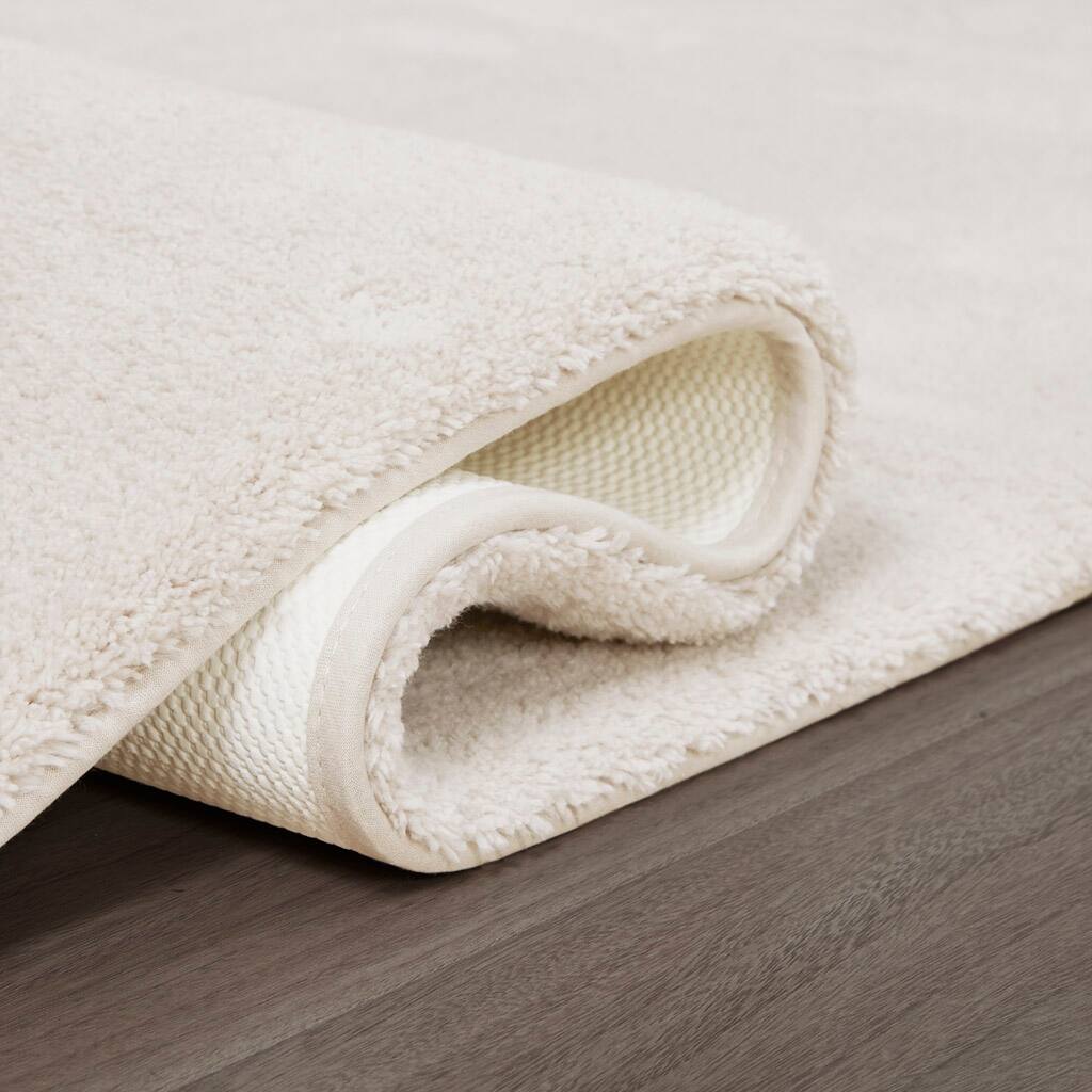 Alt View 1. APRILSOUL - Spa Marshmallow Bath Rug Quick Dry Microfiber Oeko Tex Certified - Ivory.