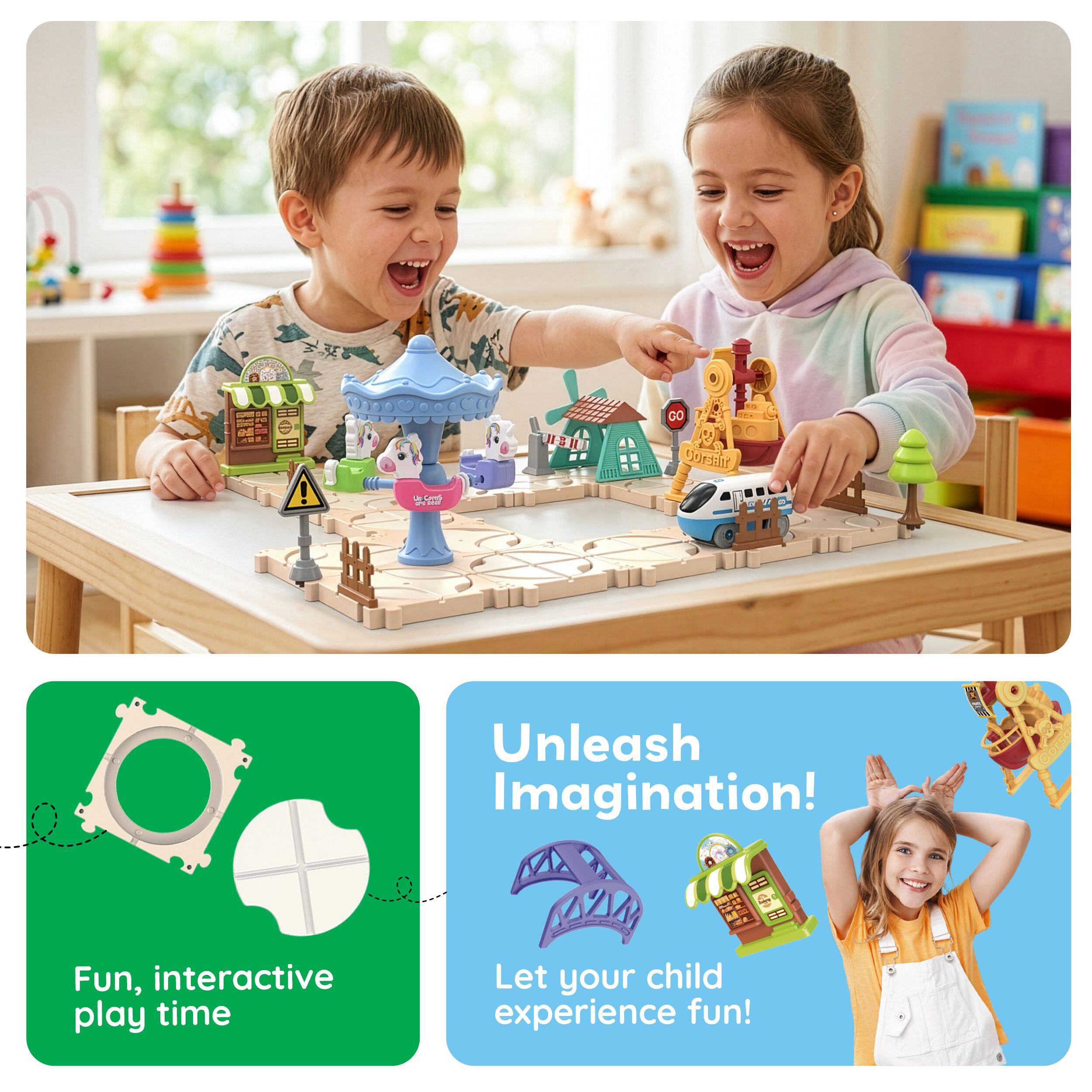 - DE- DE !  
  HSH su 00 2S  
  Unddnr  
  Unleash Imagination!  
  Fun, interactive play time  
  Let your child experience fun!