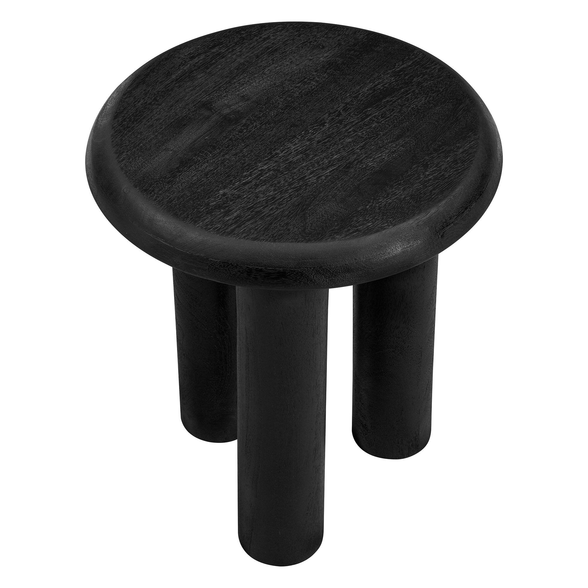 Alt View 2. Modway - Mavina Mango Wood Side Table by Modway - Black.