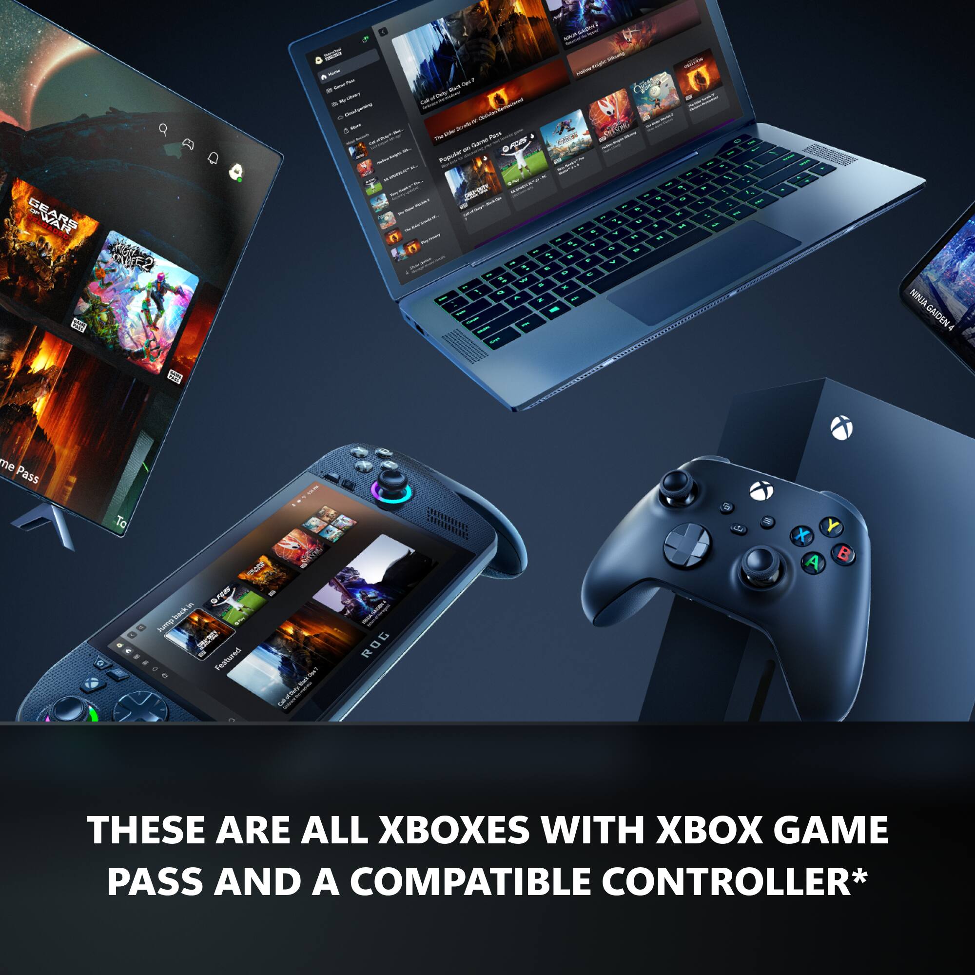 THESE ARE ALL XBOXES WITH XBOX GAME PASS AND A COMPATIBLE CONTROLLER*