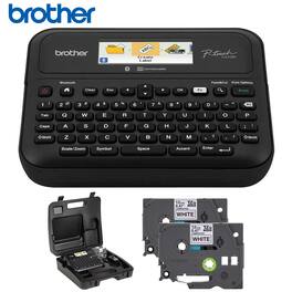 Brother - Business Professional Connected Label Maker w/ Accessories Bundle