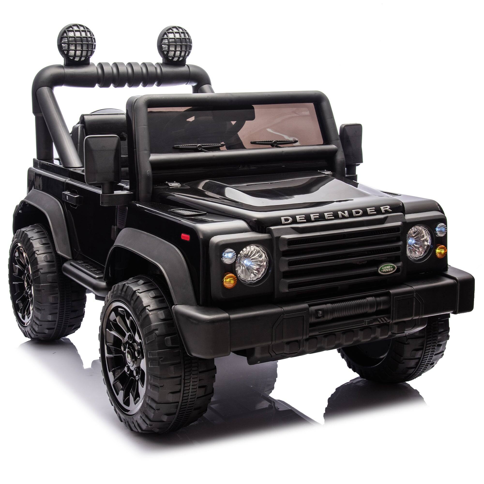 Alt View 1. BreeBe - Licensed Land Rover Defender Volta 5008 24V Kids Ride-On Car 2WD with Parents Control, Bluetooth, Music, LED Lights - Black.