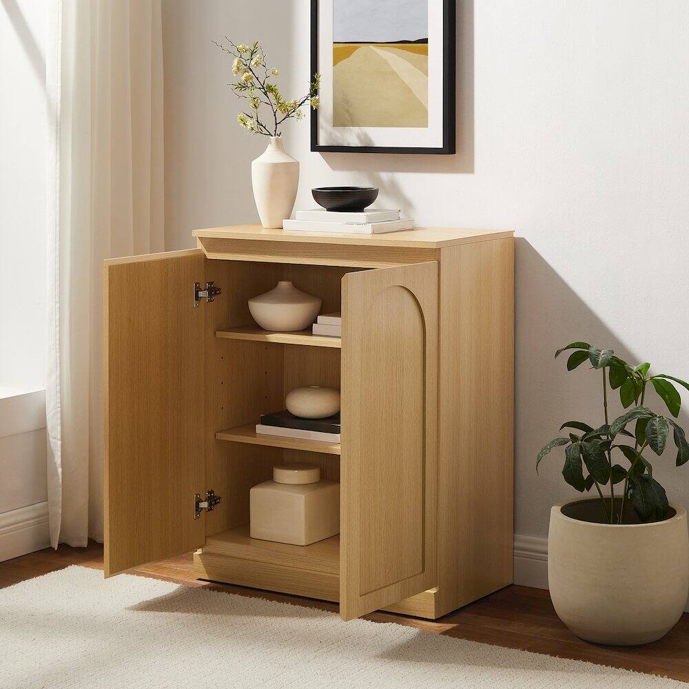 Alt View 8. Crosley Furniture - Marco Kitchen Storage Cabinet - Ash.