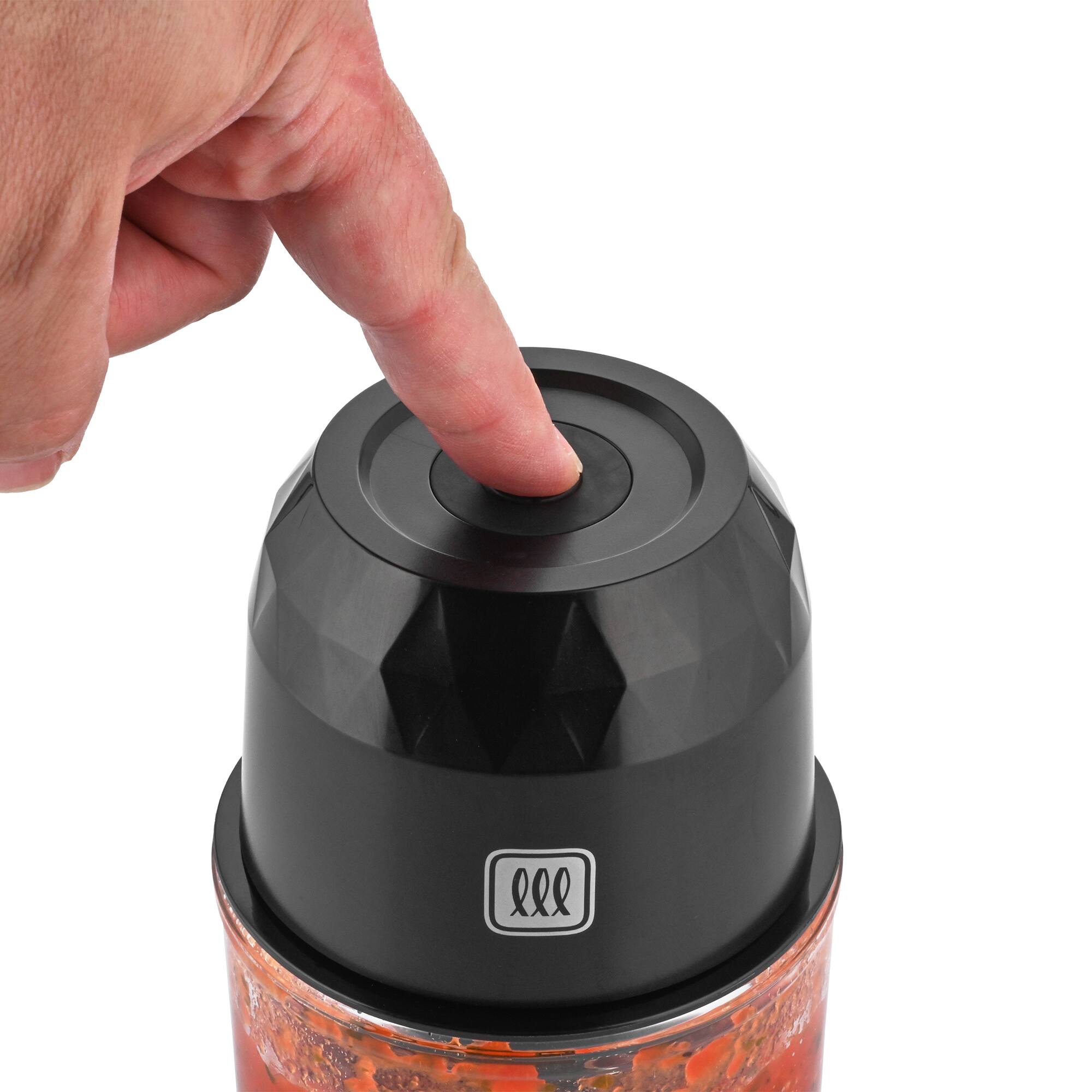 Back. Toastmaster - 1 Cup Cordless Glass Mini Chopper - Black.