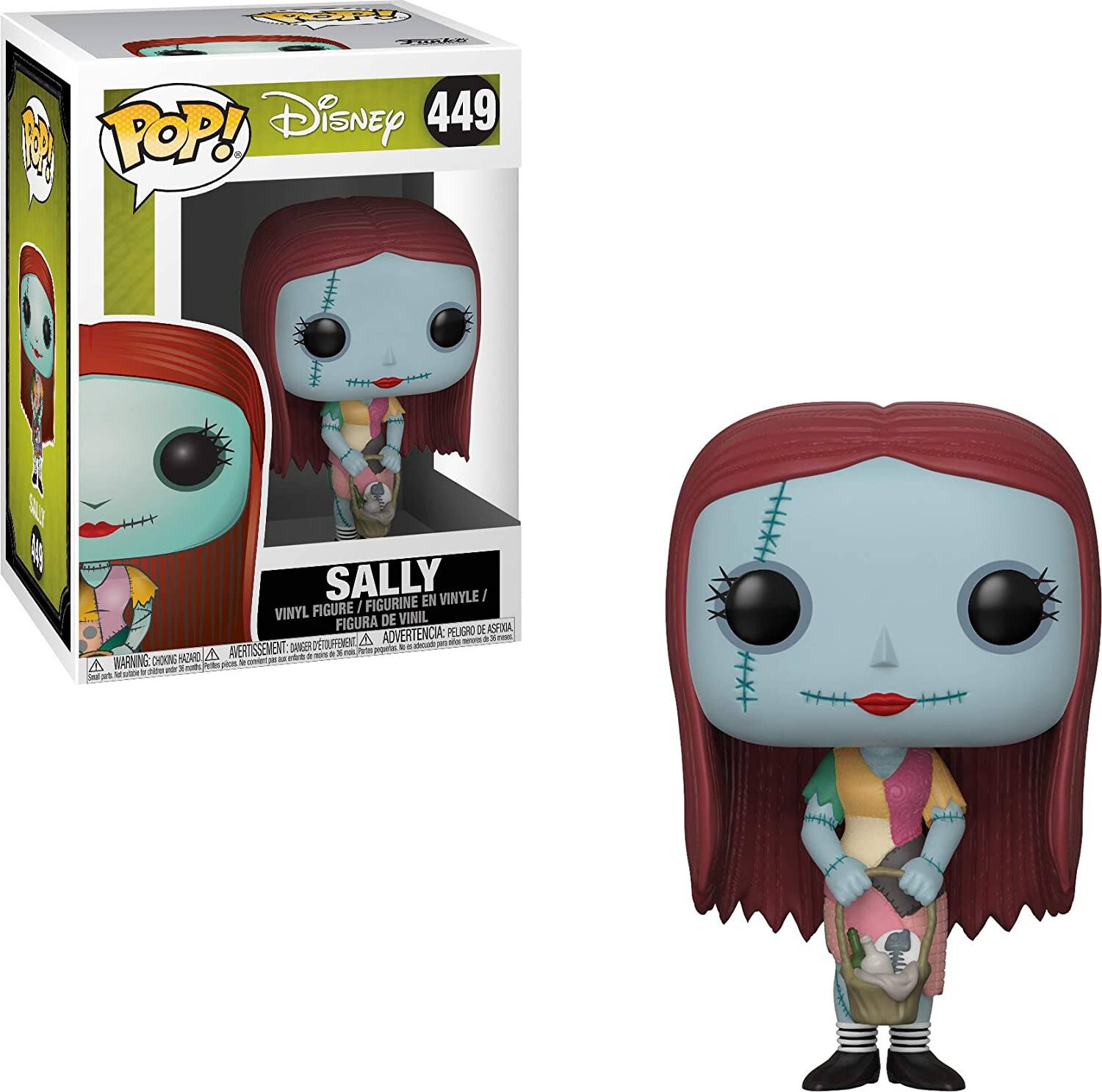 Disney 449 POP! SALLY EN VINYLE / FIGURE / FIGURINE EN VINYLE / FIGURA DE VINIL / PELIGRO DE ASFÍA / AVERTISSEMENT: CHOONG HORD / ADVERTENCIA: DANGER