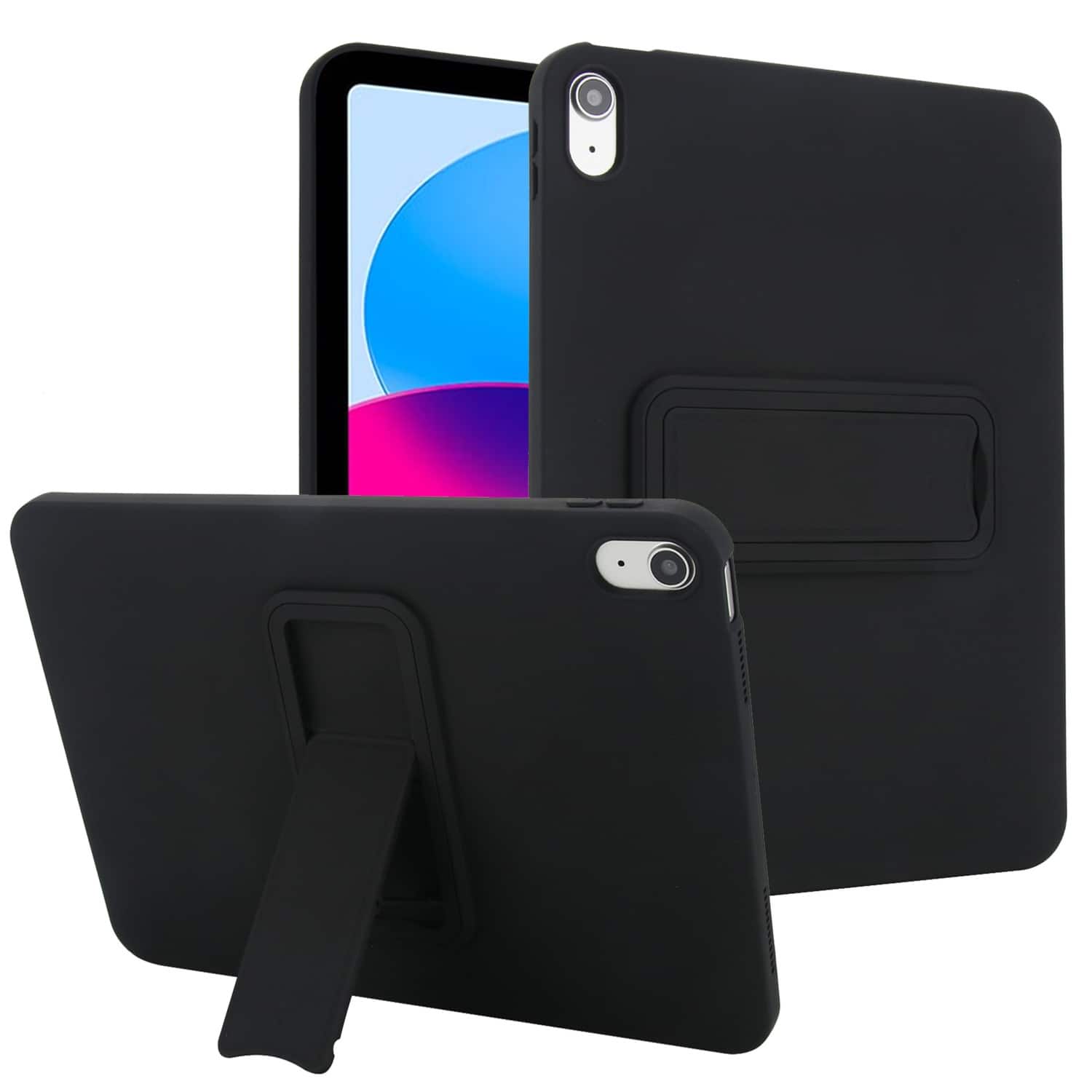 "Dteck - Slim PC TPU Hybrid Case for Apple iPad (A16) 11"" 2025 with Built-in Multi-Angle Kickstand, Soft Smooth Shockproof Cover - Black" price history on PriceWatchPro