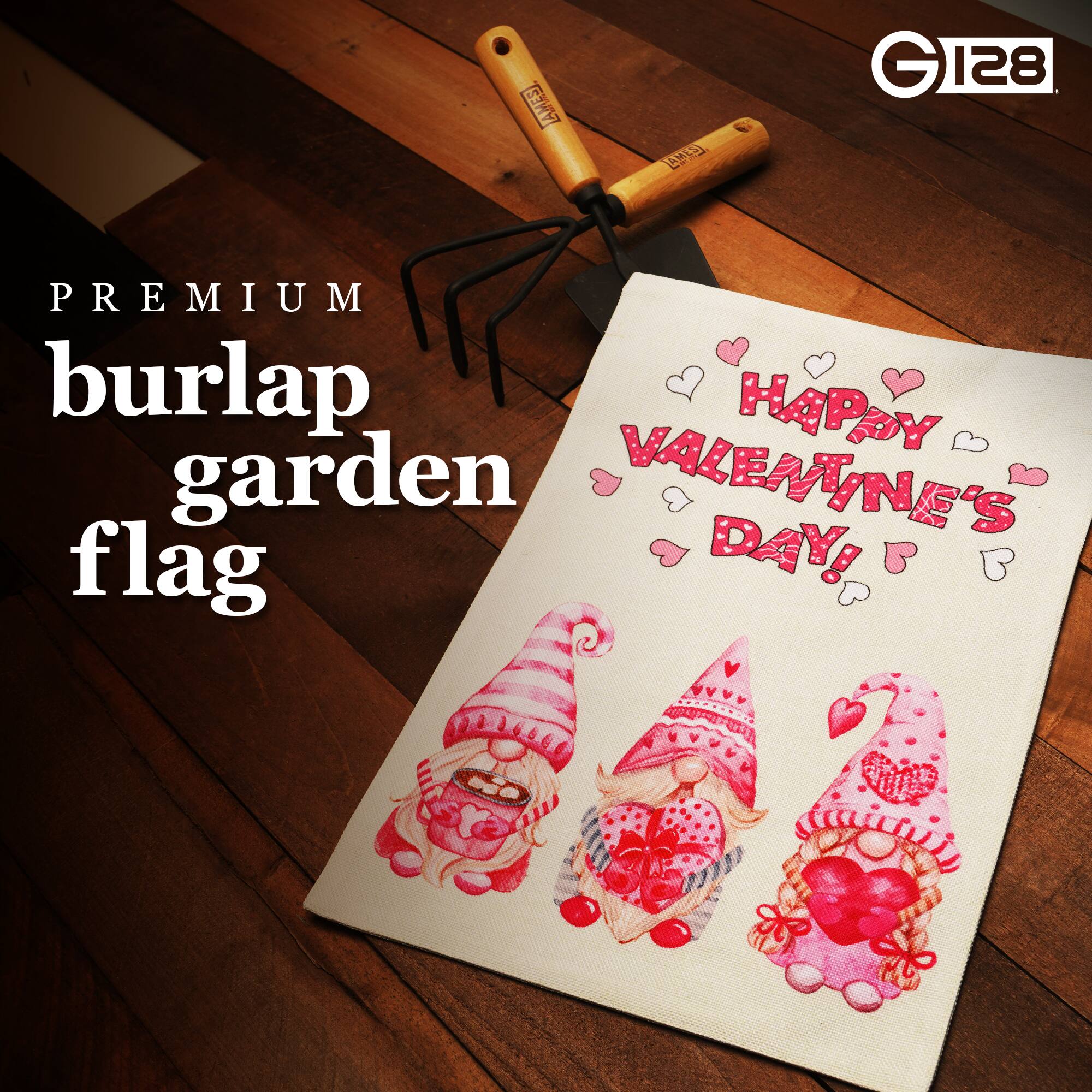 PREMIUM burlap garden flag

HAPPY VALENTINE'S DAY!