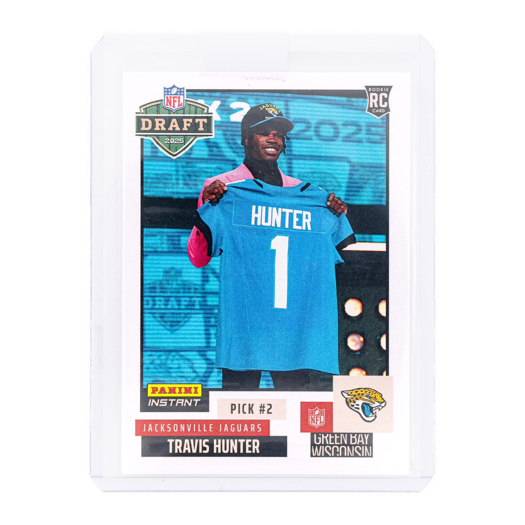 NFL 2025 Panini Instant NFL Draft Night #2 Base Card |Travis Hunter - Multi-Colored