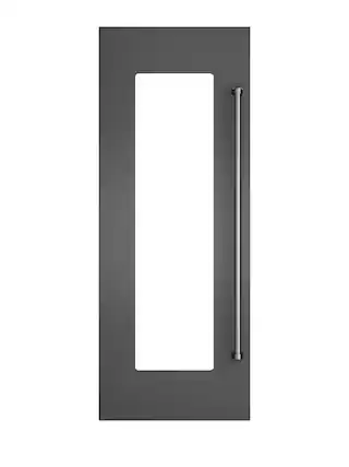 Front. Viking - 30"W. Panel for Viking Veil FDWCIC7300L Left Hinge Wine Models - Damascus Gray - Damascus Gray.