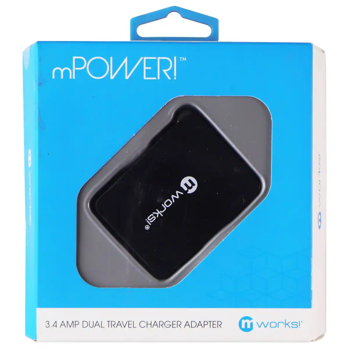 mPOWER!  
m works!  
3.4 AMP DUAL TRAVEL CHARGER ADAPTER  
m works!