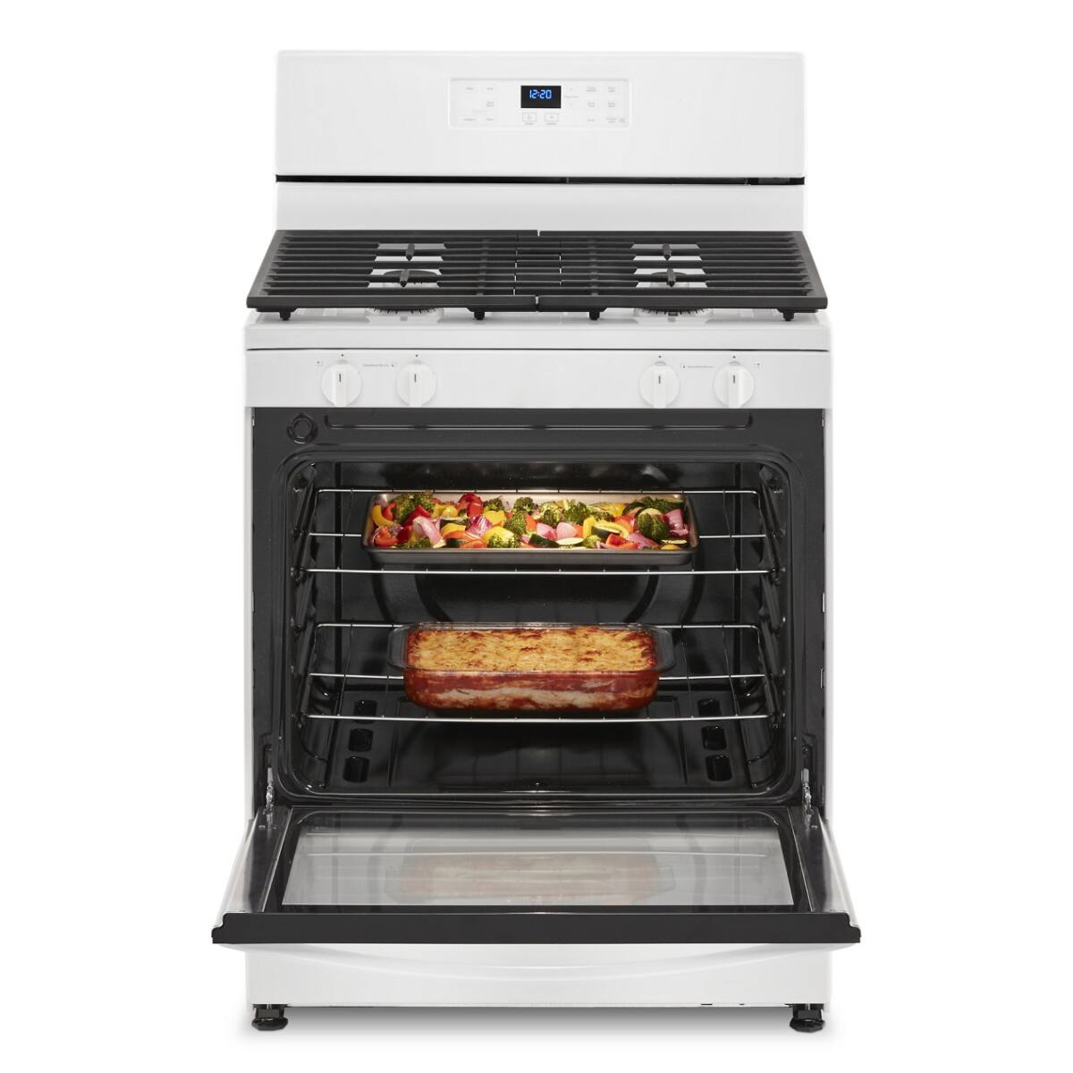 Alt View 7. Whirlpool - 5.1 Cu. Ft. Freestanding Gas Range with Broiler Drawer - White.