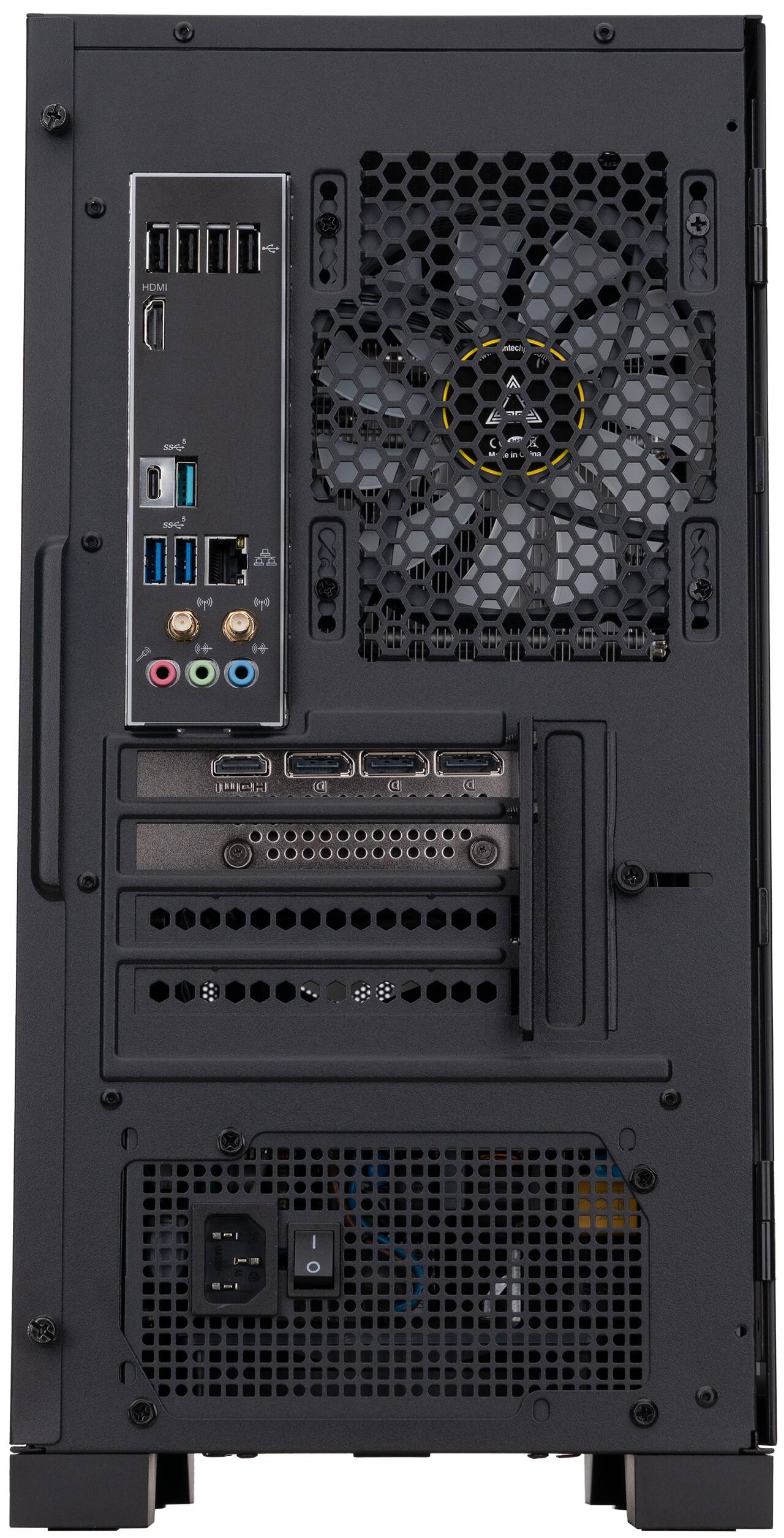 Sure, here is the corrected and grouped text from the image:

**Top Left:**
- HDMI
- DisplayPort
- USB 3.0
- USB 3.0
- USB 2.0
- USB 2.0
- Audio Out
- Audio In
- Mic In

**Top Right:**
- (No visible text)

**Bottom Left:**
- (No visible text)

**Bottom Right:**
- (No visible text)

**Front Panel:**
- (No visible text)

**Side Panel:**
- (No visible text)

**Rear Panel:**
- (No visible text)

**Additional:**
- (No visible text)

The text appears to be related to the ports and connectors on the back and front of a computer case.