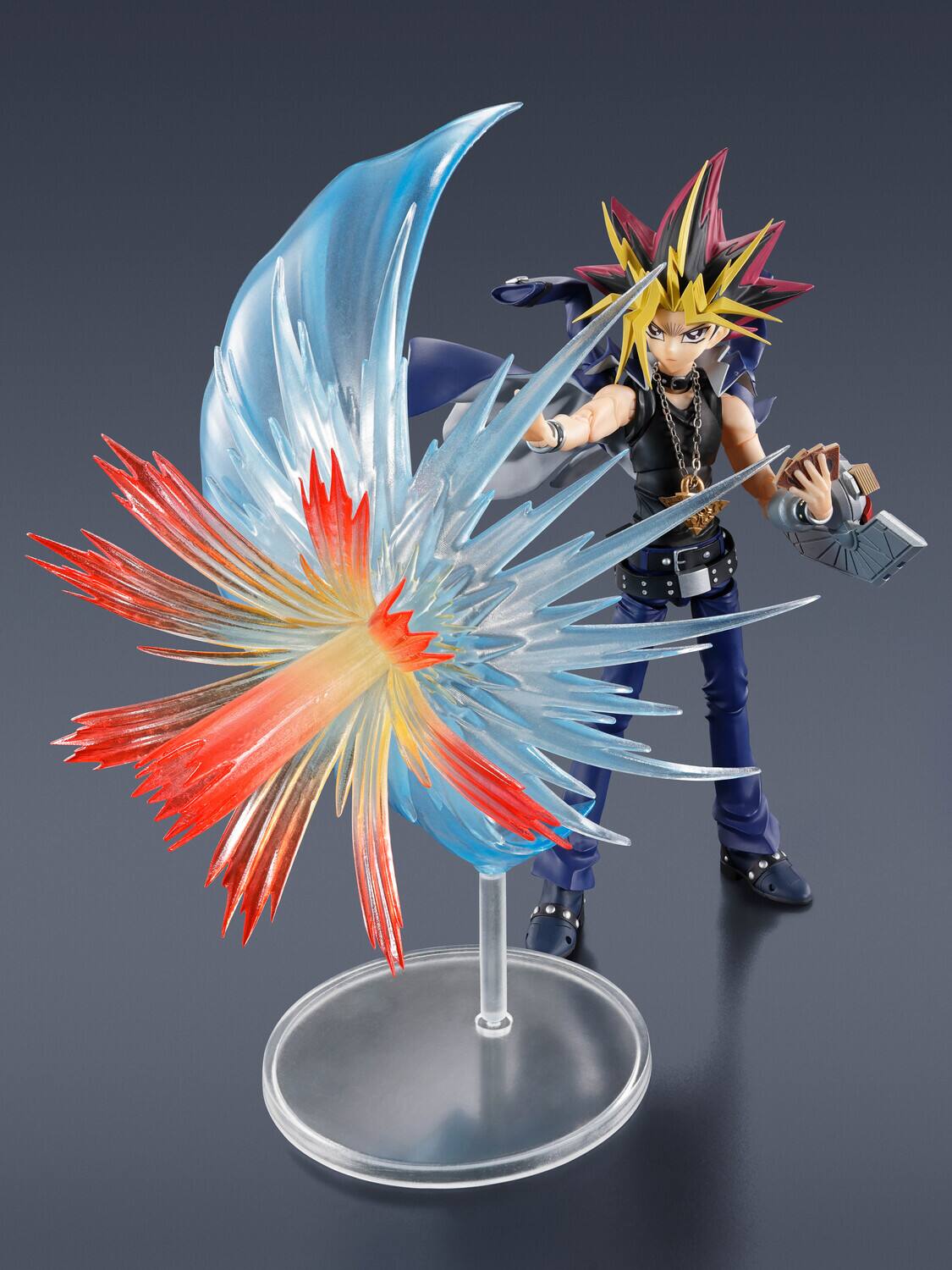 Alt View 4. Bandai - Tamashii Nations - Yu-Gi-Oh! - S.H.Figuarts - Yami Yugi Action Figure   - COLLECTIBLES - Multicolor.