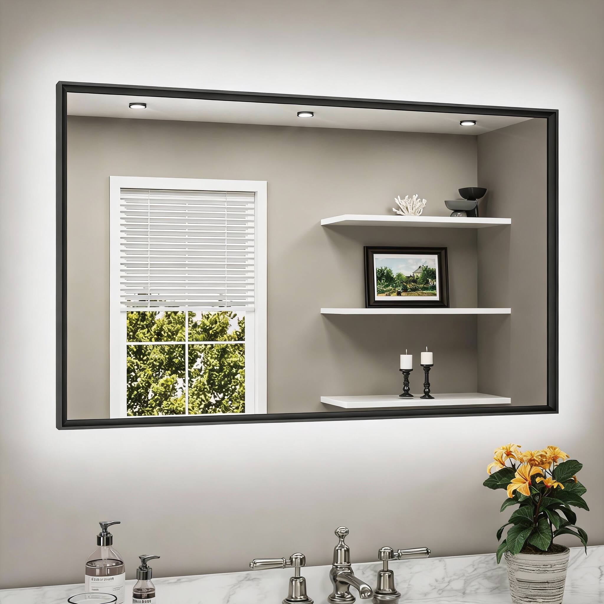 Brushed Black 24"L x 40"W