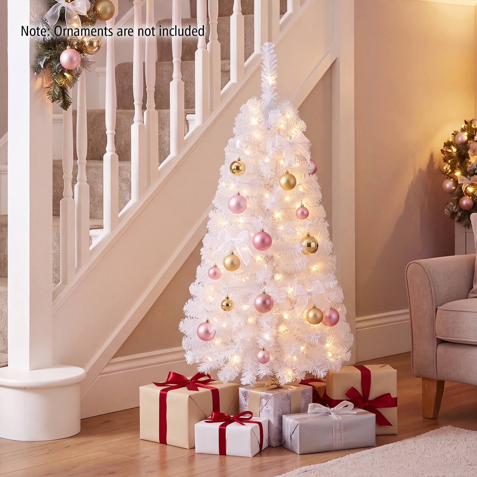Note: Ornaments are not included