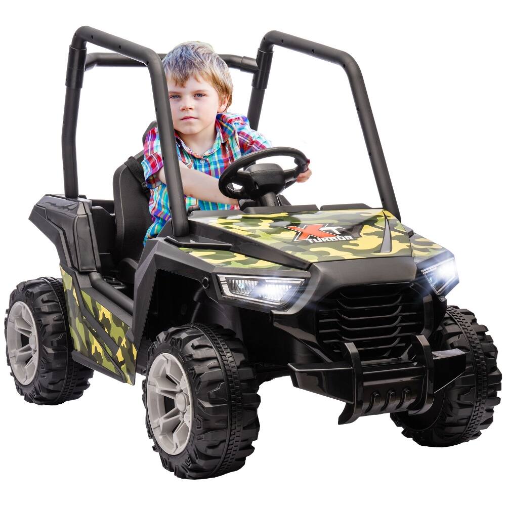 Loheer 12V Kids Electric Car Ride On Truck with Remote Control Soft ...