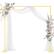 Front. VEVOR - Arch Backdrop Stand, 8 x 8 ft, Stable Structure, Easy Assembly, Square Gold Metal Arch Backdrop Stand for Wedding - Gold.
