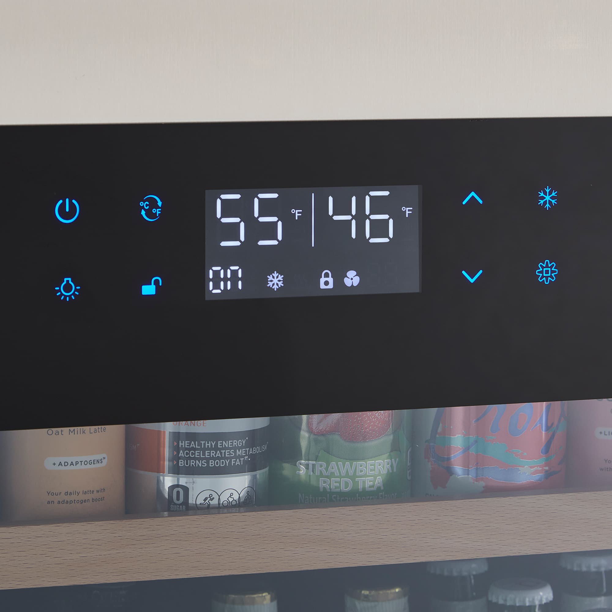 Alt View 11. Wine Enthusiast - SommSeries2 178 Can Beverage Center - Stainless Steel.