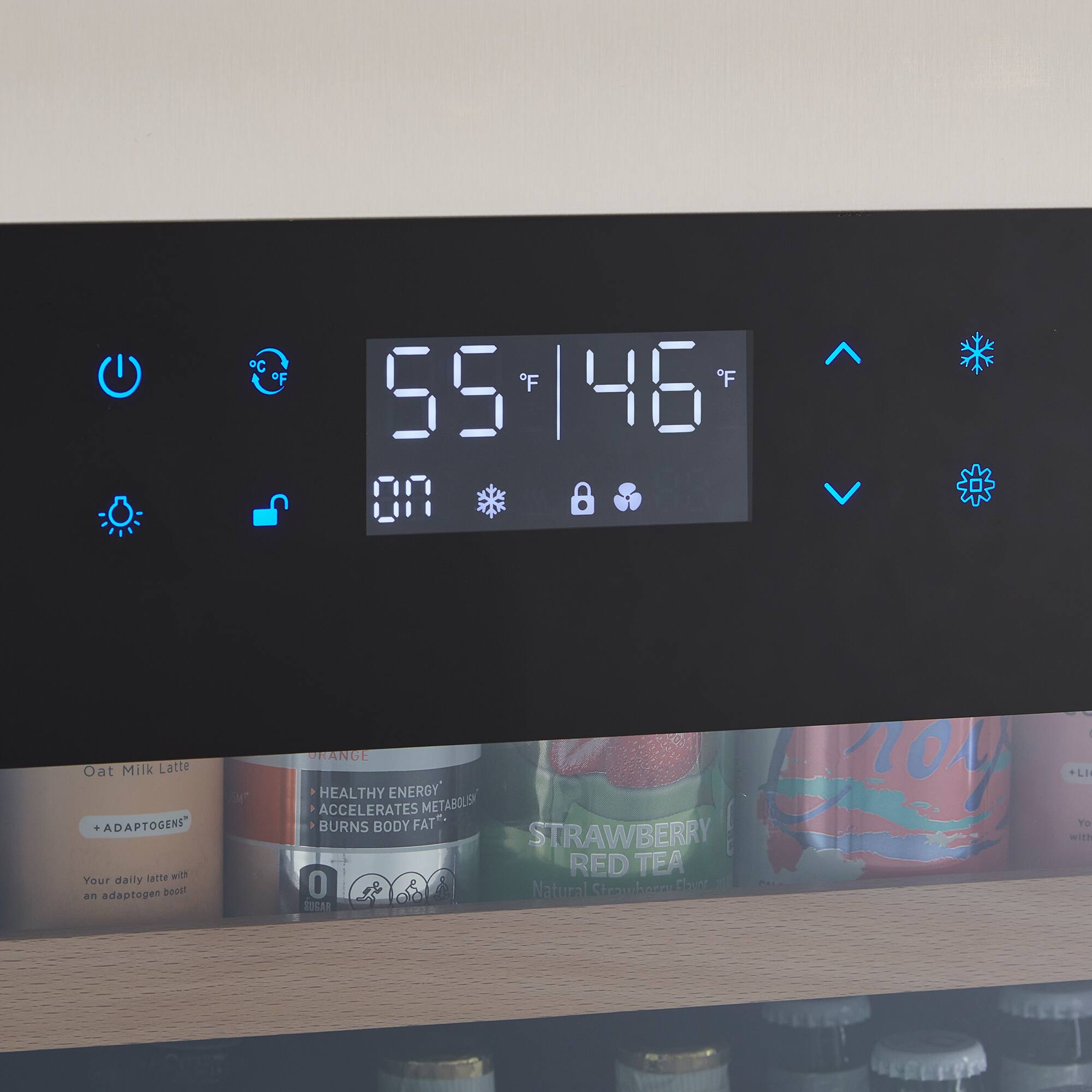 Alt View 11. Wine Enthusiast - SommSeries2 178 Can Beverage Center - Stainless Steel.