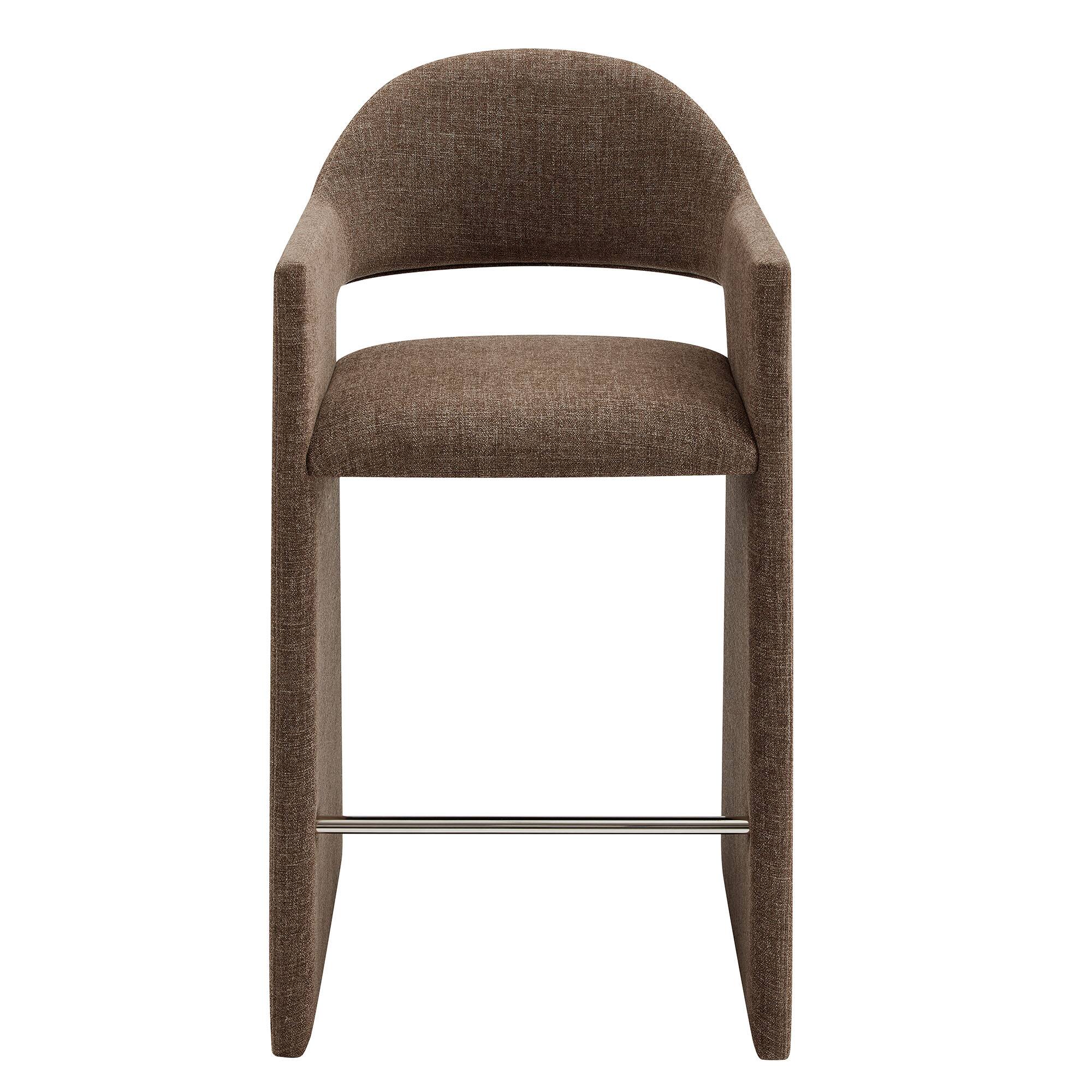 Alt View 4. Modway - Talia 41 Inch 41 Inch Upholstered Fabric Bar Stool by Modway - Mocha.